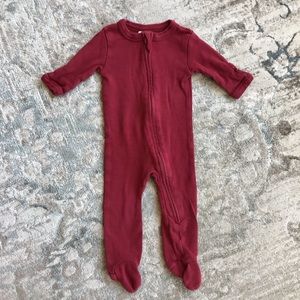Kate Quinn Newborn Footed Sleeper Garnet